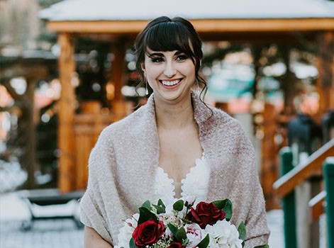 Wedding reception celebration in Canmore